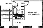 Etagenwohnung Bernsdorf - 1 Zimmer, 30 m&sup2;, 140&euro; | Angebot:22351767