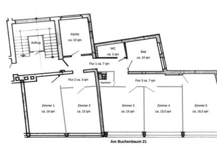Wohnung Duisburg Dellviertel - 5 Zimmer, 114 m&sup2;, 900&euro; | Angebot:24844080