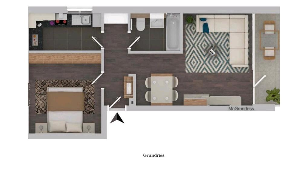 Erdgeschoßwohnung Erkrath - 2 Zimmer, 58 m&sup2;, 710&euro; | Angebot:25208288