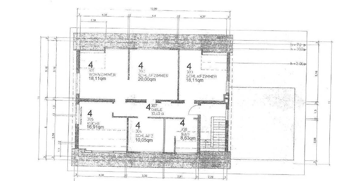 Etagenwohnung Trier / Ehrang Ehrang - 3 Zimmer, 102 m&sup2;, 1.050&euro; | Angebot:26751917