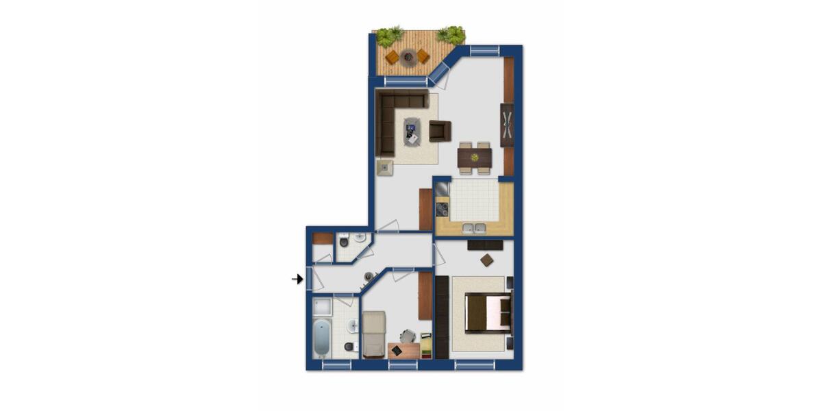Etagenwohnung Biederitz - 3 Zimmer, 76 m&sup2;, 590&euro; | Angebot:24335430