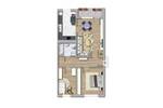 Etagenwohnung Schwerin Mueßer Holz - 3 Zimmer, 57 m&sup2;, 350&euro; | Angebot:26291224