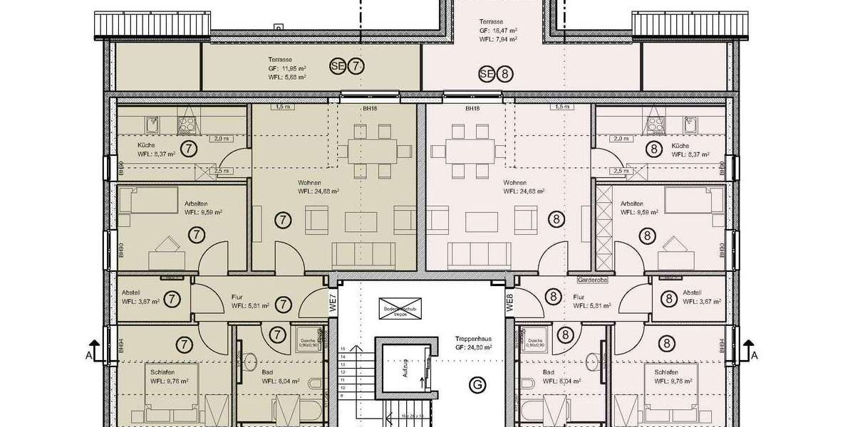 Etagenwohnung Bad Doberan - 3 Zimmer, 74 m&sup2;, 1.170&euro; | Angebot:26692417