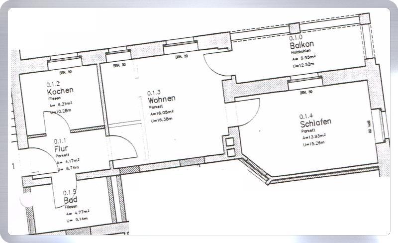Etagenwohnung Mittweida - 2 Zimmer, 49 m&sup2;, 390&euro; | Angebot:25974098