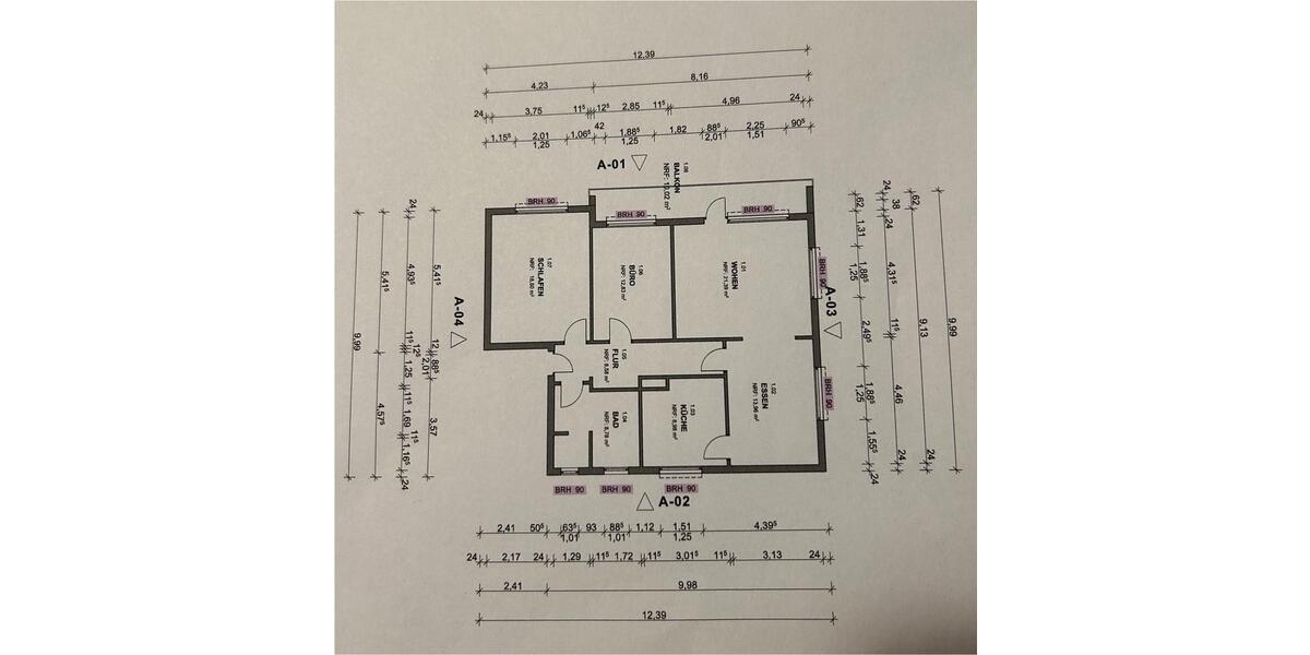 Etagenwohnung Kalbach - 3 Zimmer, 95 m&sup2;, 975&euro; | Angebot:26052012