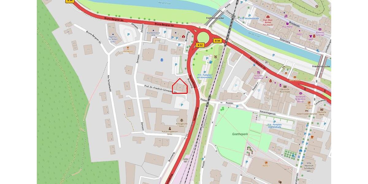 Erdgeschoßwohnung Greiz - 3 Zimmer, 93 m&sup2;, 748&euro; | Angebot:23806547