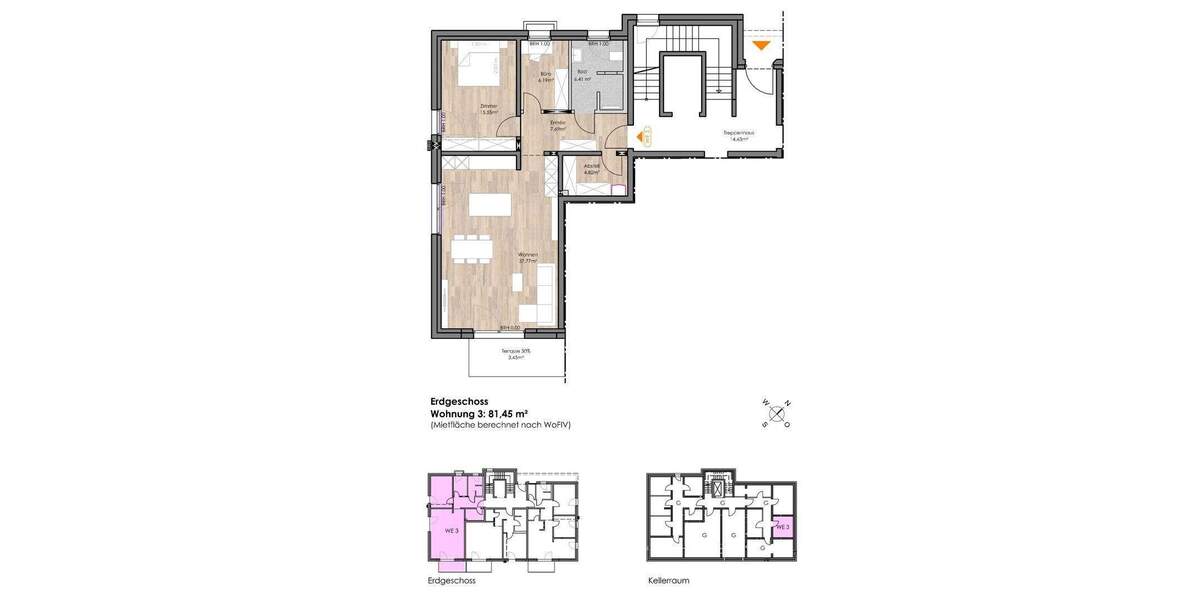 Mietwohnung WE3 Piesport - Neubau inkl. Einbauküche 2 zimmer
