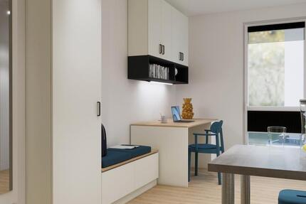 Stylisches Apartment für Studierende – wohnen im Quartillion Wiesbaden 1 zimmer