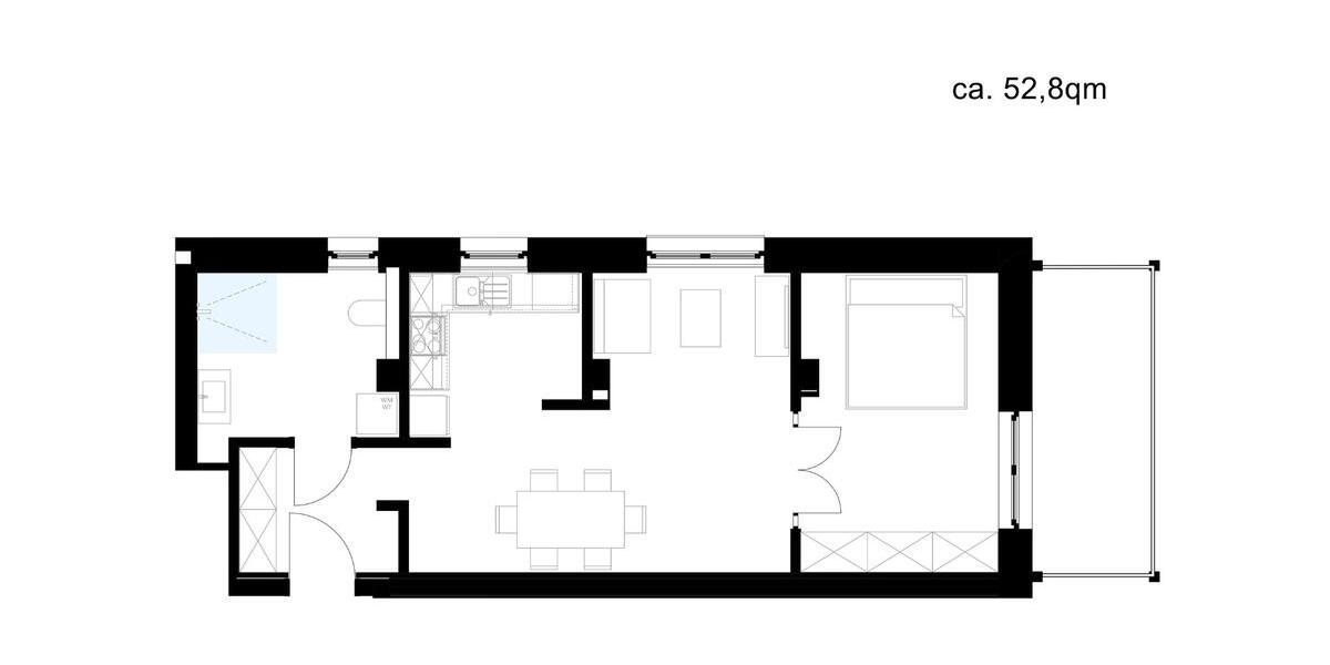 Etagenwohnung Olpe - 1 Zimmer, 40 m&sup2;, 584&euro; | Angebot:24877987