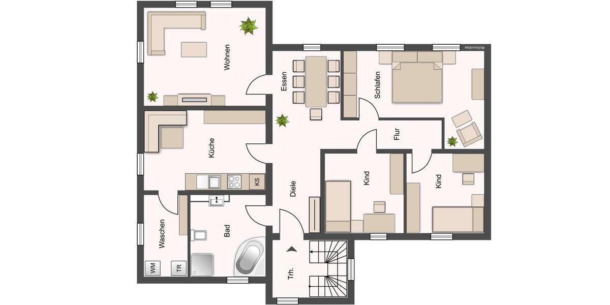 Etagenwohnung Delitzsch - 4 Zimmer, 140 m&sup2;, 1.222&euro; | Angebot:26692356