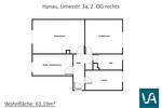 Etagenwohnung Hanau - 3 Zimmer, 63 m&sup2;, 664&euro; | Angebot:26627834