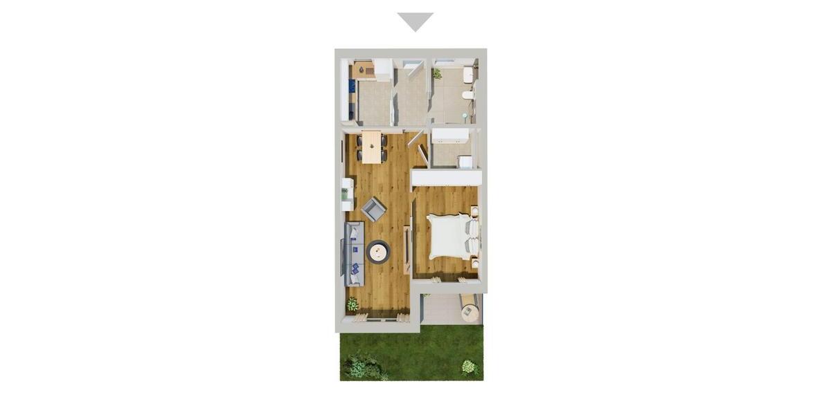 Etagenwohnung Deggendorf - 2 Zimmer, 66 m&sup2;, 780&euro; | Angebot:25903780
