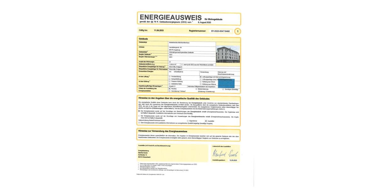 Etagenwohnung Augsburg Haunstetten-Siebenbrunn - 1 Zimmer, 25 m&sup2;, 455&euro; | Angebot:26648194