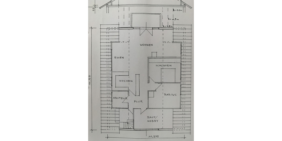 Dachgeschoßwohnung Seeheim-Jugenheim Jugenheim - 3 Zimmer, 119 m&sup2;, 1.280&euro; | Angebot:25804451