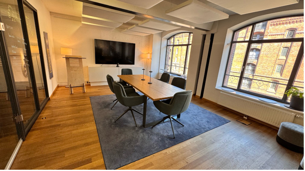 Modernes Büro in der Hamburger Speicherstadt - All-in-Miete