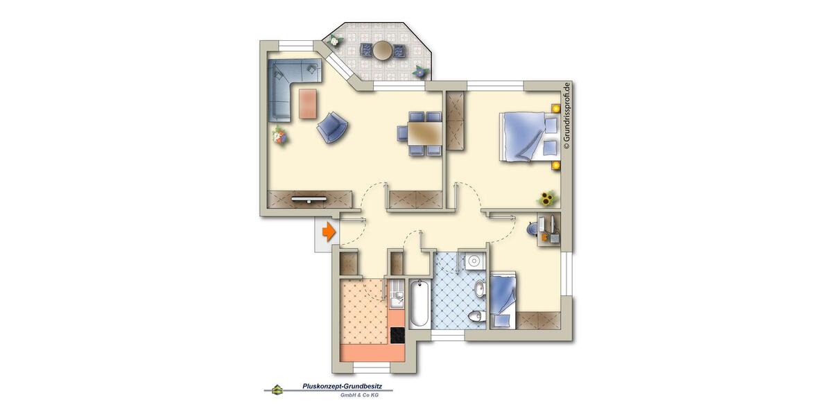 Etagenwohnung Schneverdingen - 3 Zimmer, 75 m&sup2;, 695&euro; | Angebot:24377382