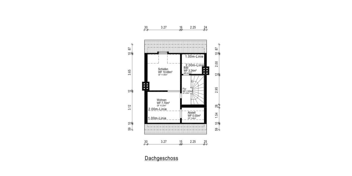 Dachgeschoßwohnung Bremen Burglesum - 2 Zimmer, 45 m&sup2;, 665&euro; | Angebot:26564009