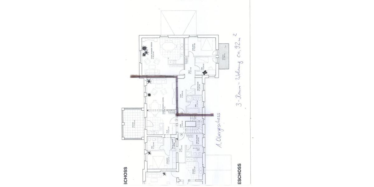 Etagenwohnung Königs Wusterhausen - 3 Zimmer, 92 m&sup2;, 500&euro; | Angebot:26674815