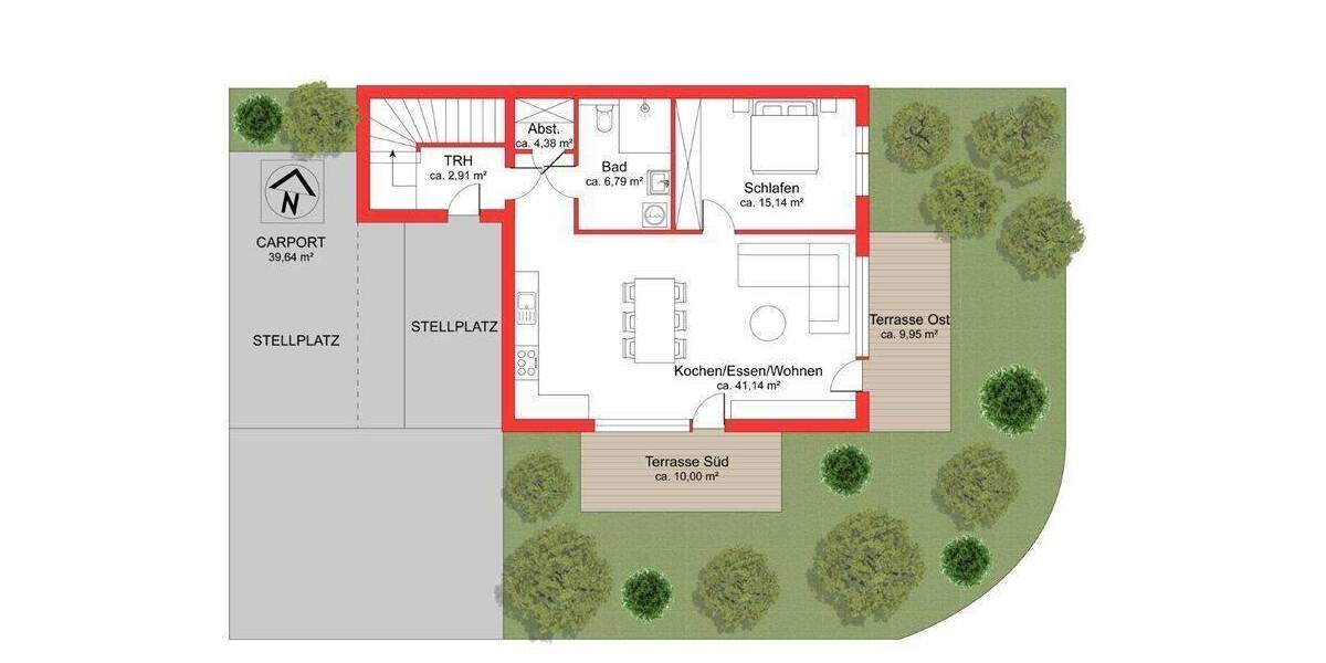 Etagenwohnung München Thalk.Obersendl.-Forsten-Fürstenr.-Solln - 2 Zimmer, 77 m&sup2;, 2.014&euro; | Angebot:26154147