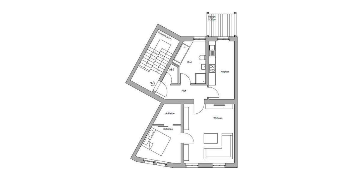 Etagenwohnung Brandenburg an der Havel Neustadt - 2 Zimmer, 69 m&sup2;, 690&euro; | Angebot:25741947