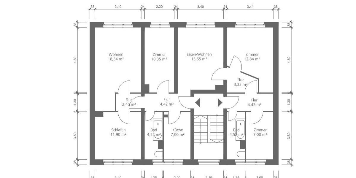 Etagenwohnung Dargun - 6 Zimmer, 105 m&sup2;, 702&euro; | Angebot:26521287
