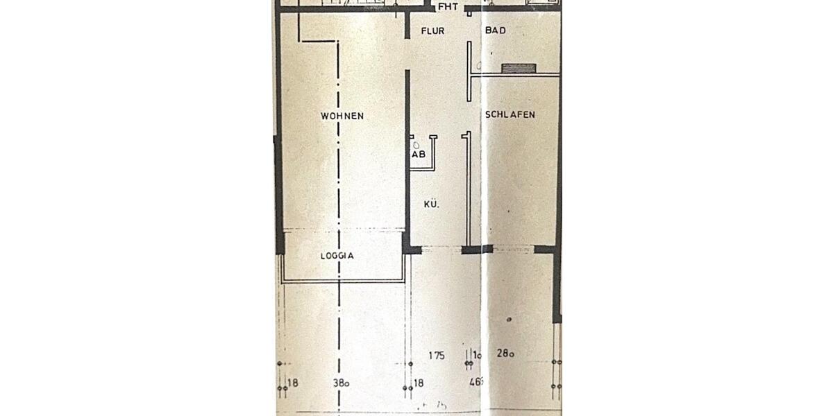 Erdgeschoßwohnung Vellmar - 2 Zimmer, 58 m&sup2;, 570&euro; | Angebot:24602221