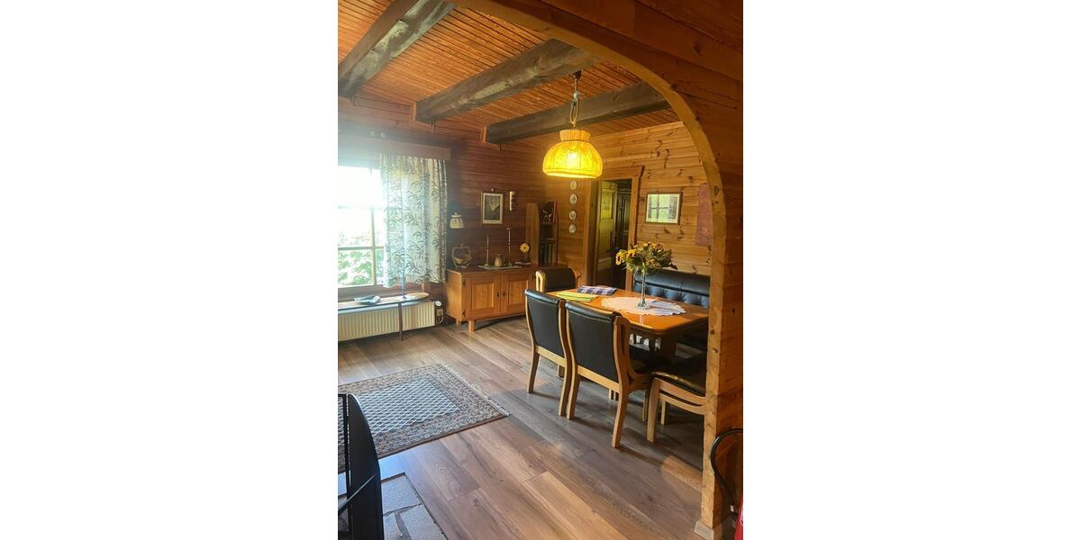 Harz Ferienhaus Blockhaus 6 Pers +Hund 2 Kamine gr Grundst. süd H 4 zimmer