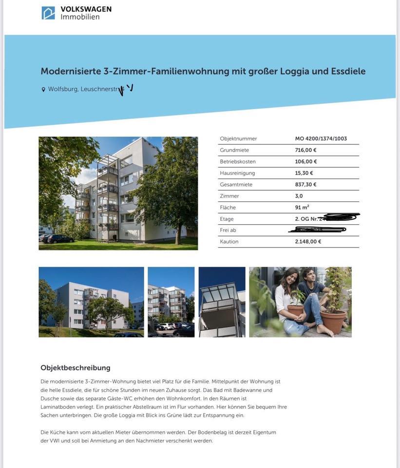 Moderne 3 Zimmer Wohnung in detmerode zimmer