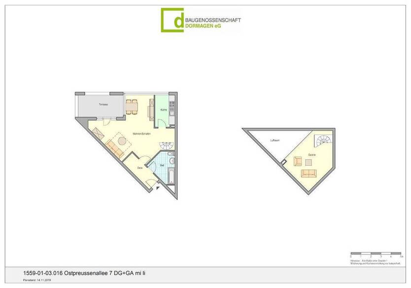 2-Zimmer-Maisonette Wohnung nähe der Innenstadt