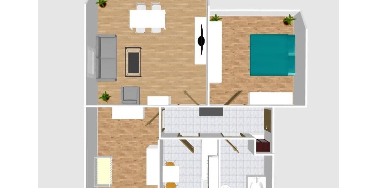 helle 3 Raum-Dachgeschosswohnung mit Balkon, Stellplatz und Rollläden in ruhiger Lage 3 zimmer