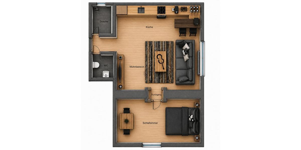 Etagenwohnung Oberstenfeld - 2 Zimmer, 40 m&sup2;, 700&euro; | Angebot:26395452
