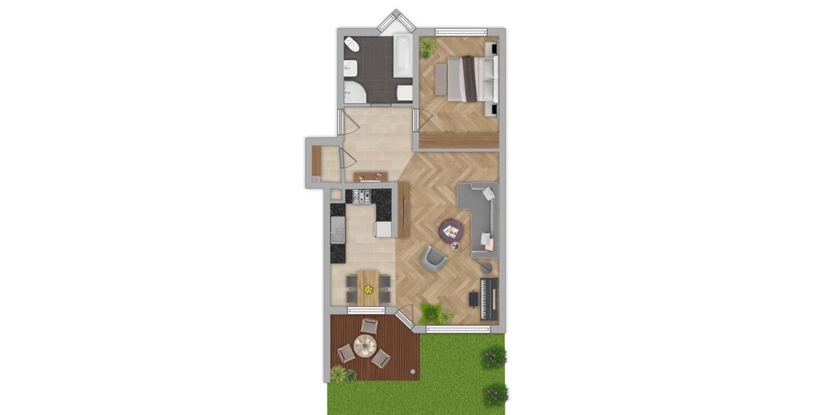 Erdgeschoßwohnung Haßloch - 2 Zimmer, 72 m&sup2;, 1.200&euro; | Angebot:25165118