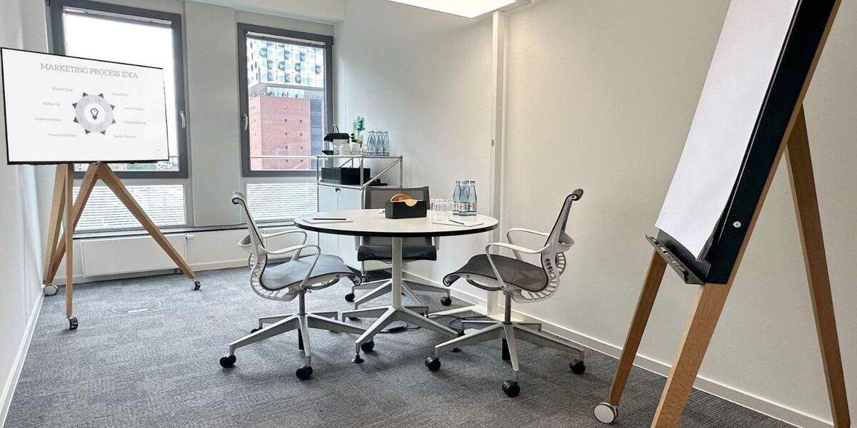 Elbphilharmonie-Blick: Möbliertes Teambüro 4-6 Pers. in Hafencity, flexibel zimmer