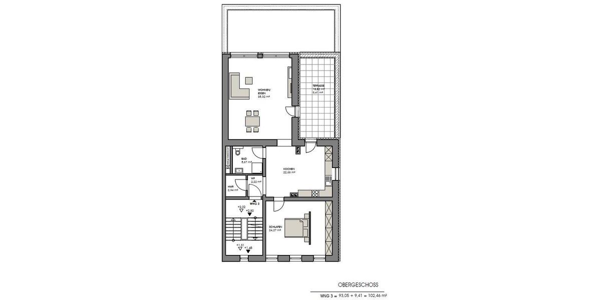 Etagenwohnung Überherrn - 2 Zimmer, 103 m&sup2;, 850&euro; | Angebot:26254544
