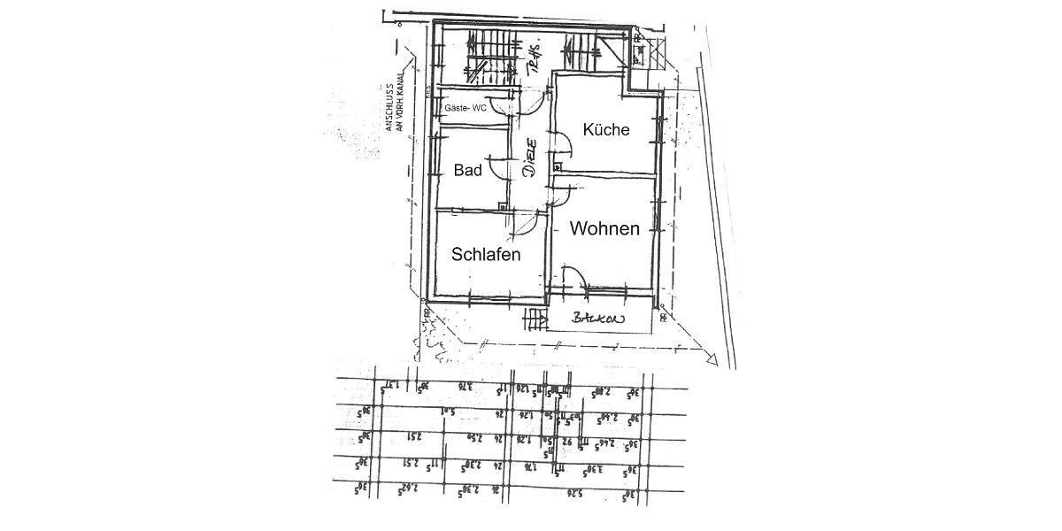 2 Zi. EG Wohnung mit Balkon - Etagenwohnung Pommersfelden | Angebot:25842014