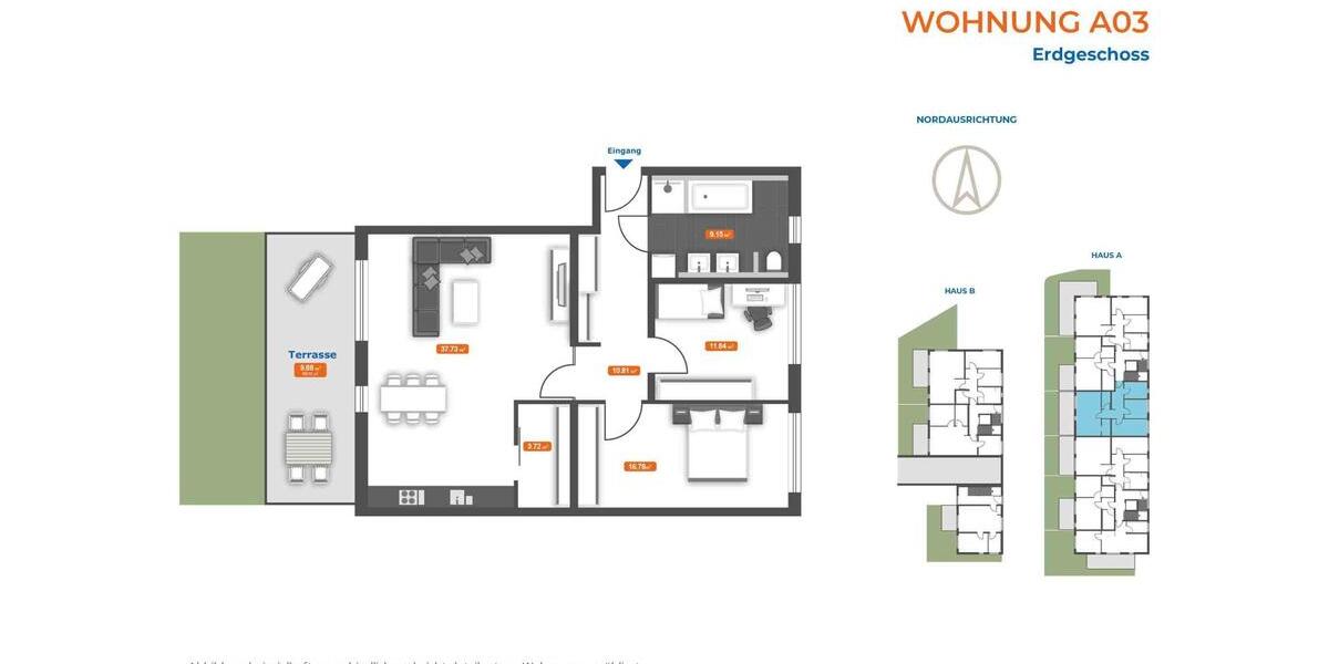 Erdgeschoßwohnung Straubing - 3 Zimmer, 100 m&sup2;, 1.300&euro; | Angebot:26636177