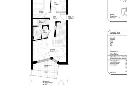 Wohnung Augsburg Hochzoll - 3 Zimmer, 74 m&sup2;, 1.260&euro; | Angebot:26244867