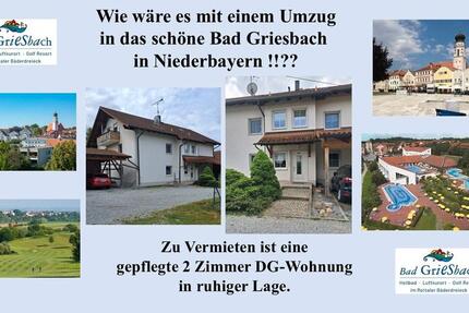 Wohnung Bad Griesbach im Rottal - 2 Zimmer, 60 m&sup2;, 450&euro; | Angebot:26532746