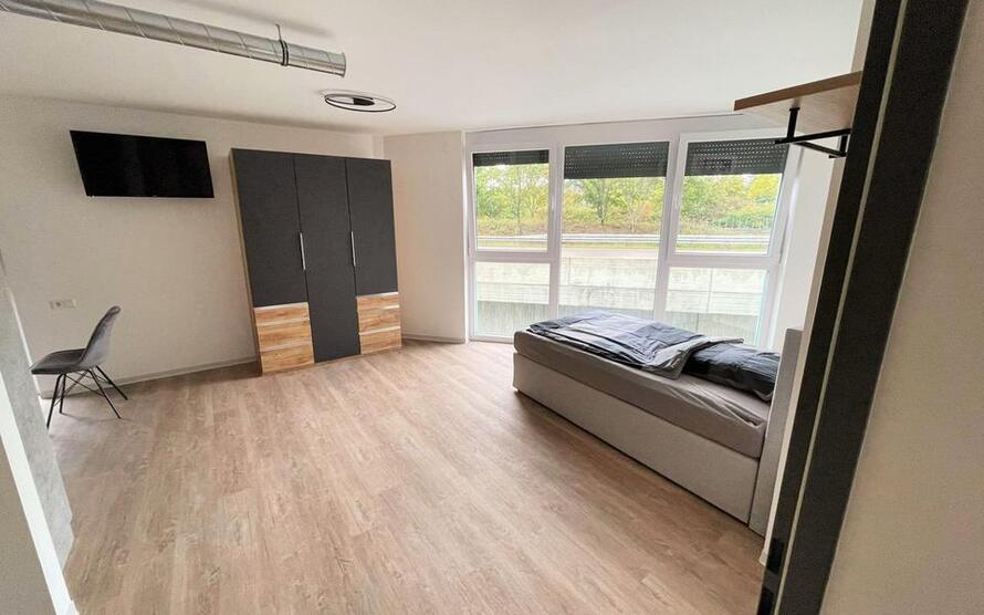 1-Zimmerwohnung (3), Boardinghouse, mit TV, Wlan, Küche, DuscheWc, Waschmaschine, Trockner