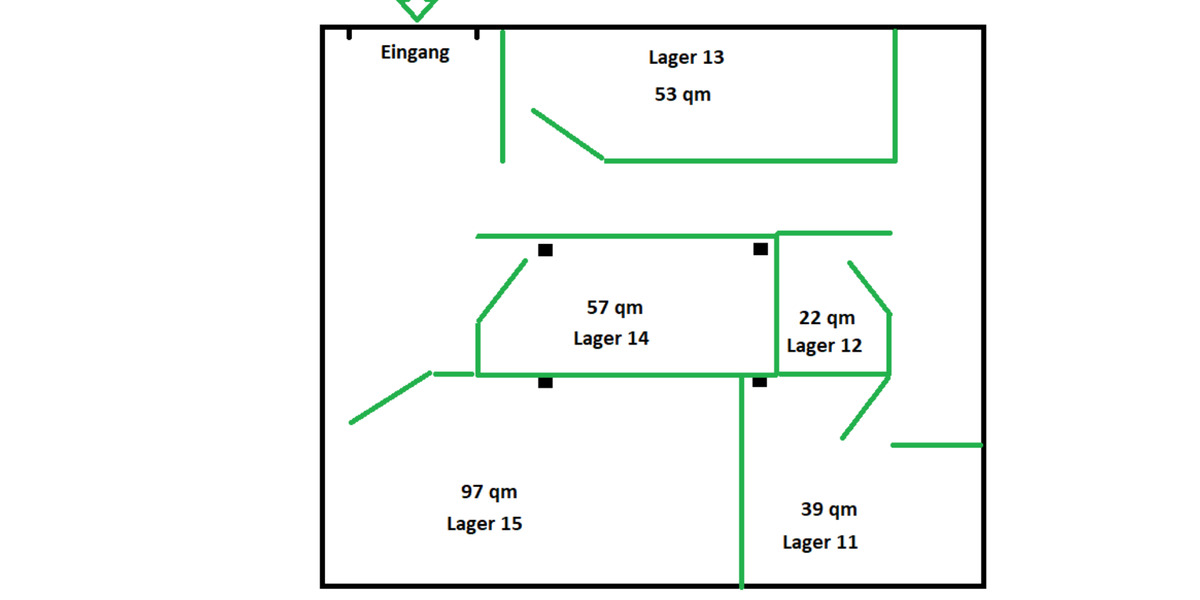Lagerfläche Lagerraum 247 Zugang zimmer