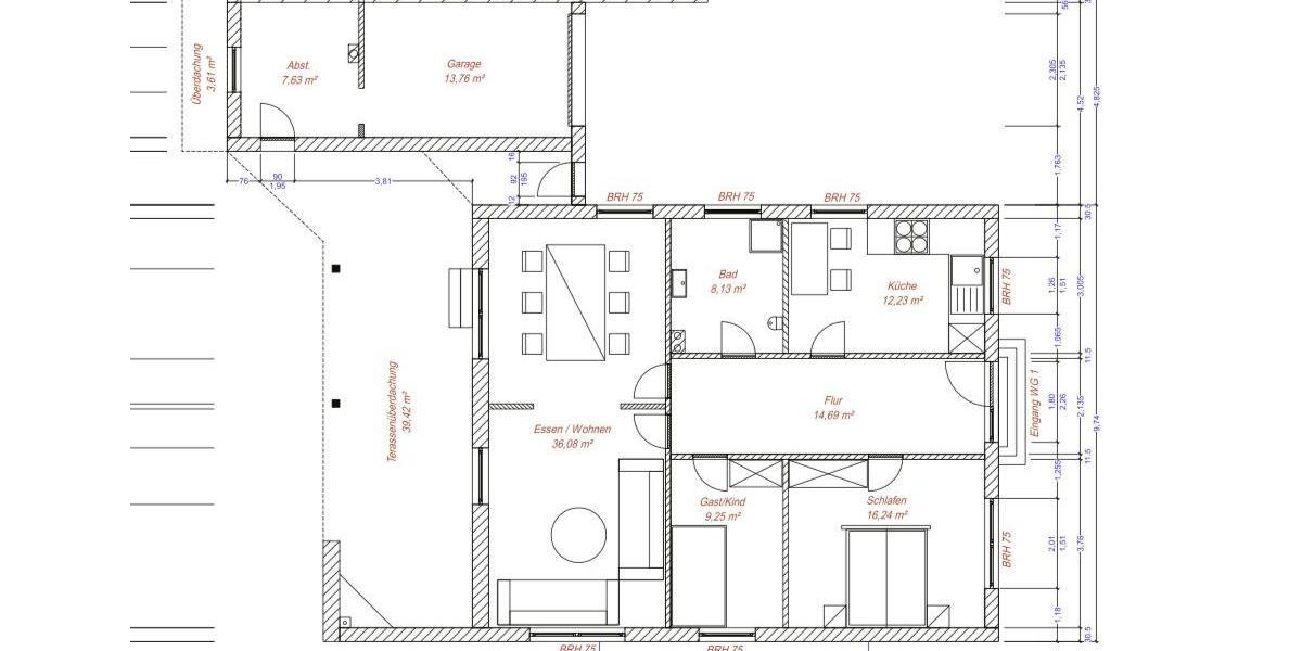 Erdgeschoßwohnung Papenburg - 4 Zimmer, 100 m&sup2;, 1.490&euro; | Angebot:24658705