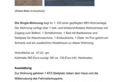 Wohnung Rotenburg (Wümme) - 2 Zimmer, 57 m&sup2;, 560&euro; | Angebot:26503760