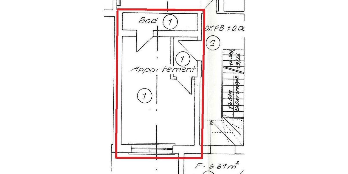 Erdgeschoßwohnung Neuhaus am Rennweg - 1 Zimmer, 22 m&sup2;, 160&euro; | Angebot:26210814