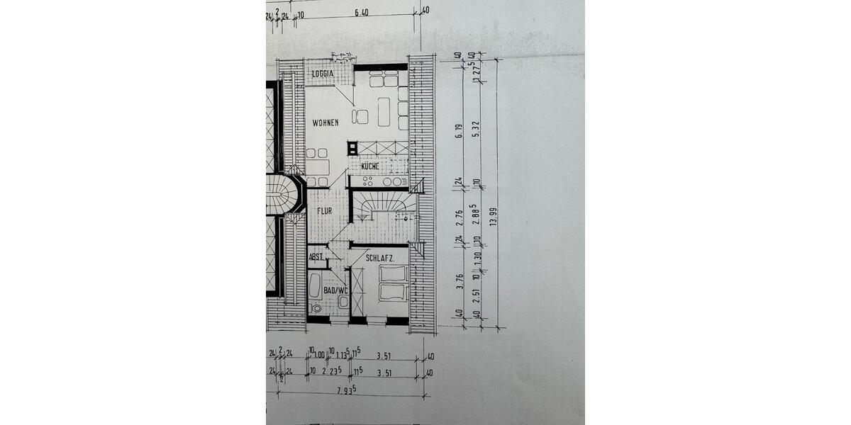 Dachgeschoßwohnung Lübbecke - 2 Zimmer, 63 m&sup2;, 680&euro; | Angebot:26296356