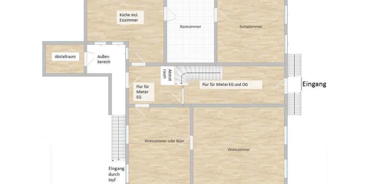 Erdgeschoßwohnung Essingen - 3.5 Zimmer, 100 m&sup2;, 880&euro; | Angebot:26033595