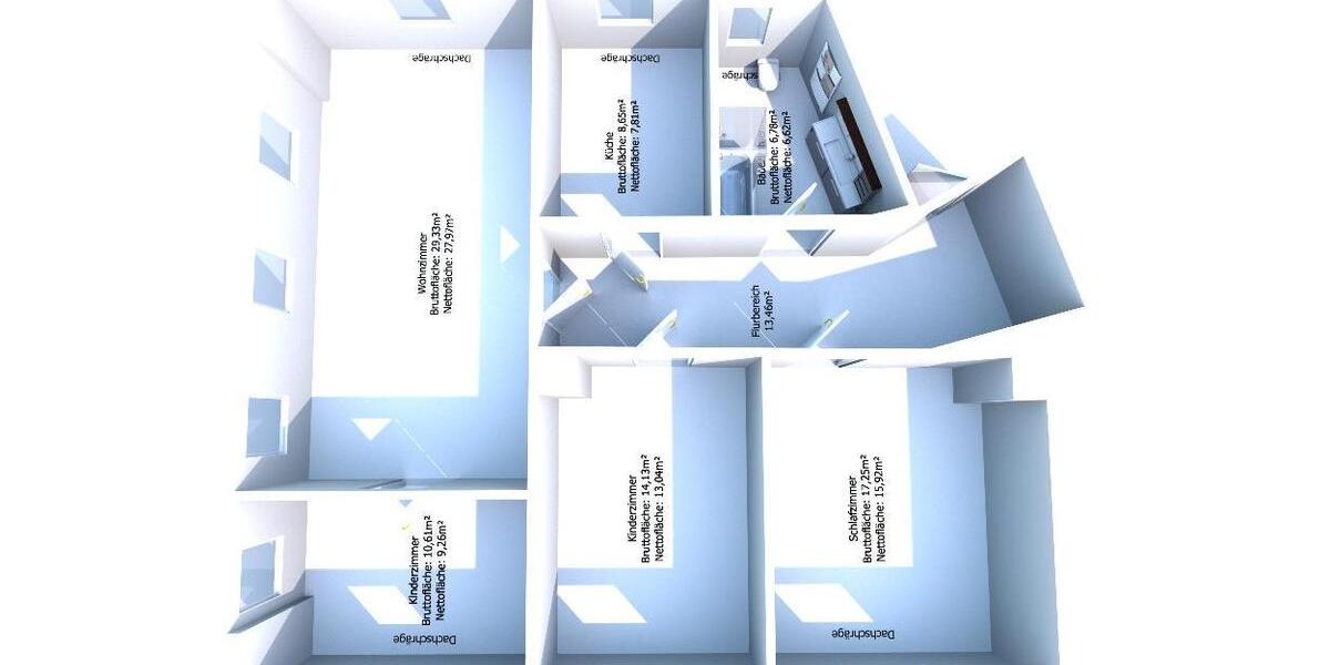 Etagenwohnung Nünchritz - 4 Zimmer, 94 m&sup2;, 625&euro; | Angebot:25979087