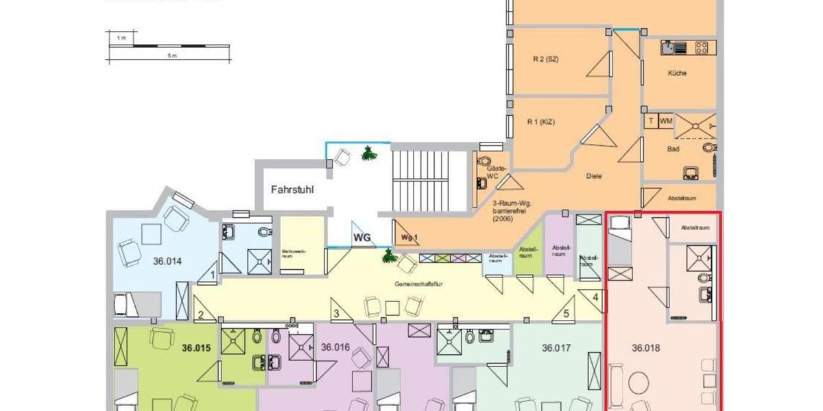 Etagenwohnung Neustrelitz - 1 Zimmer, 45 m&sup2;, 360&euro; | Angebot:25591917