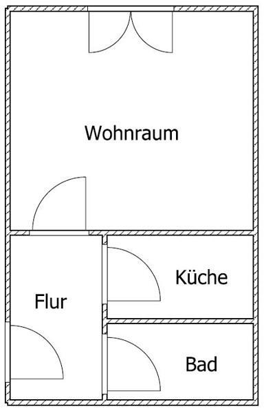 1-Zimmer-Wohnung mit Aufzug und neuem Duschbad direkt an der Oper zimmer