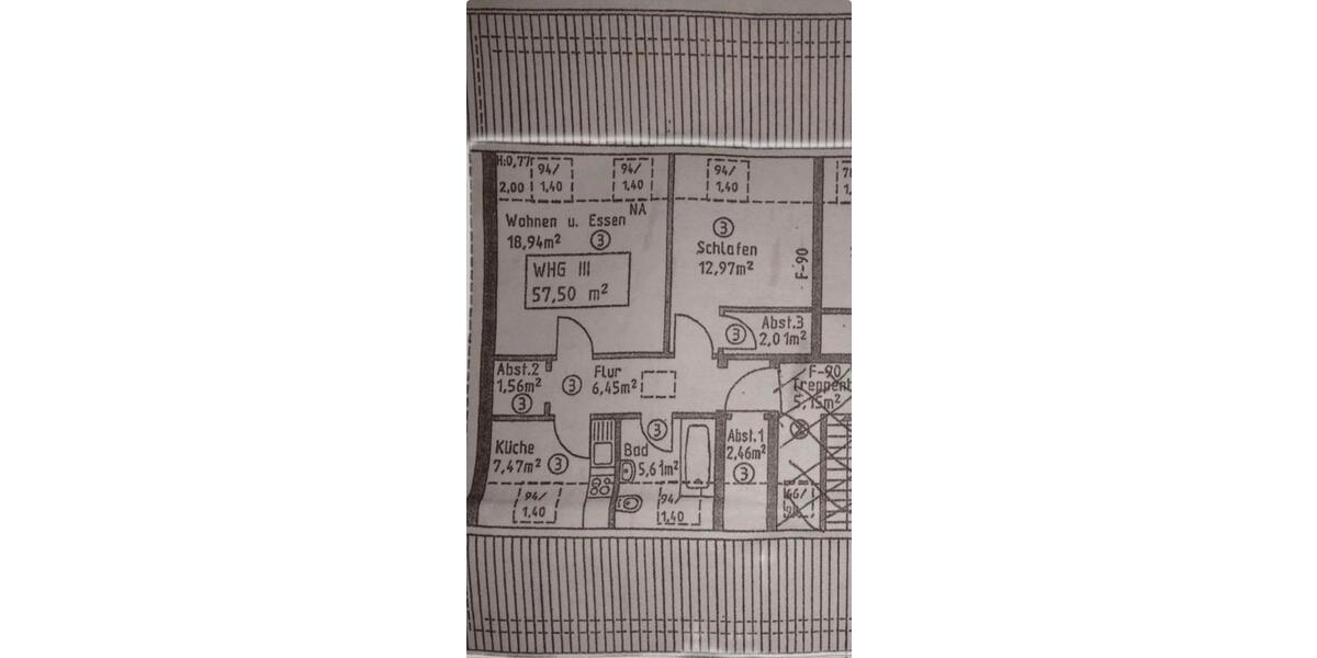 Etagenwohnung Weyhe - 2 Zimmer, 57 m&sup2;, 520&euro; | Angebot:26612176