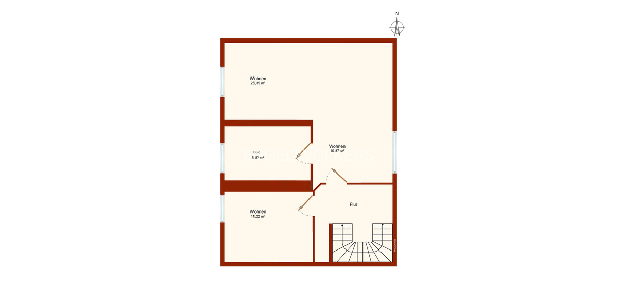 Maisonettenwohnung Schortens - 4 Zimmer, 112 m&sup2;, 900&euro; | Angebot:24212894